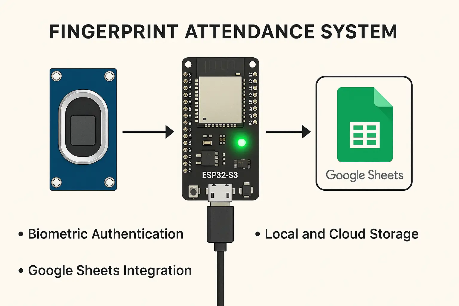 ESP32-S3 Biometric Attendance System
