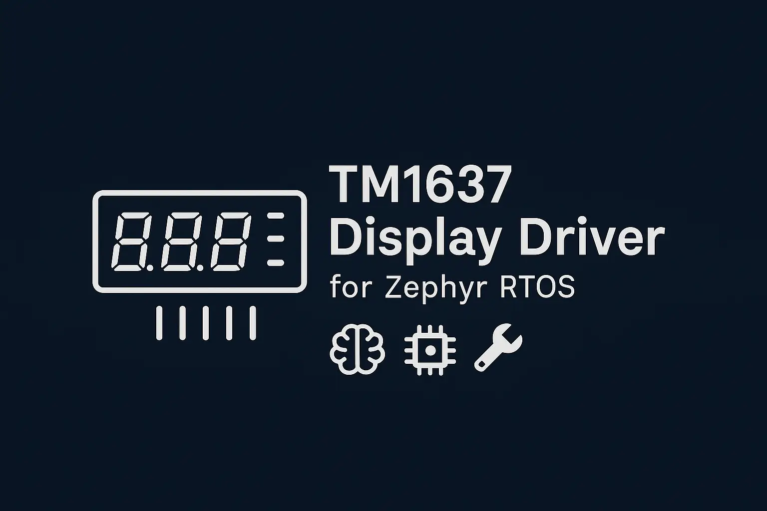 TM1637 Display Driver for Zephyr RTOS